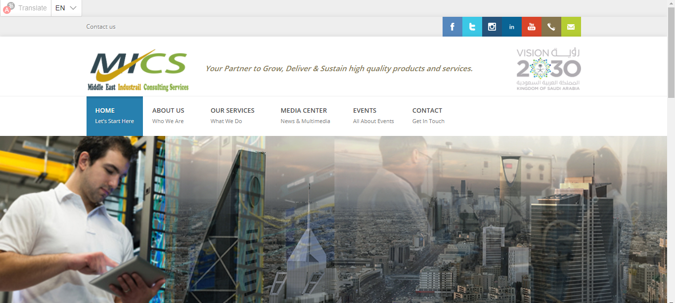 Industrial Consulting Services Website